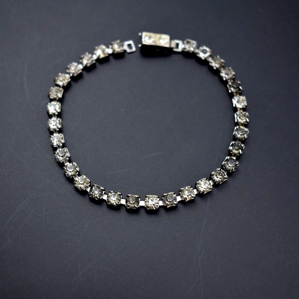 Tennis bracelet, Fancy rhinestone bracelet, crystal cocktail party bracelet